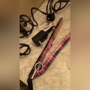 CHI Purple Plaid Hair Straightener
